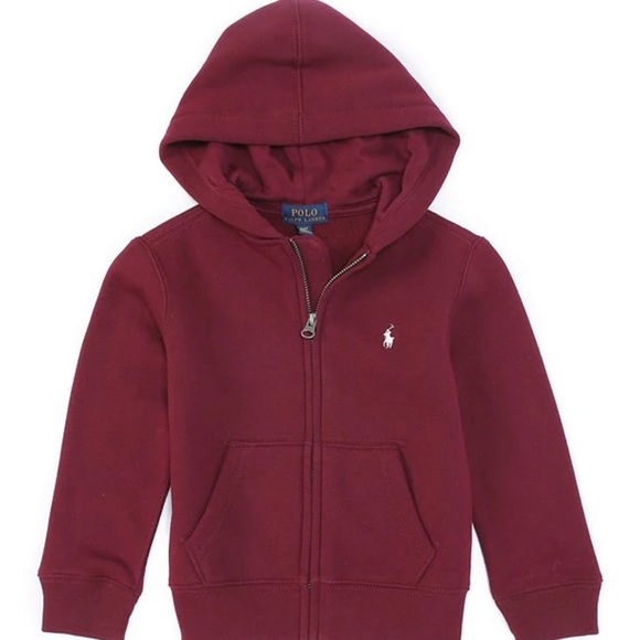 maroon polo jacket
